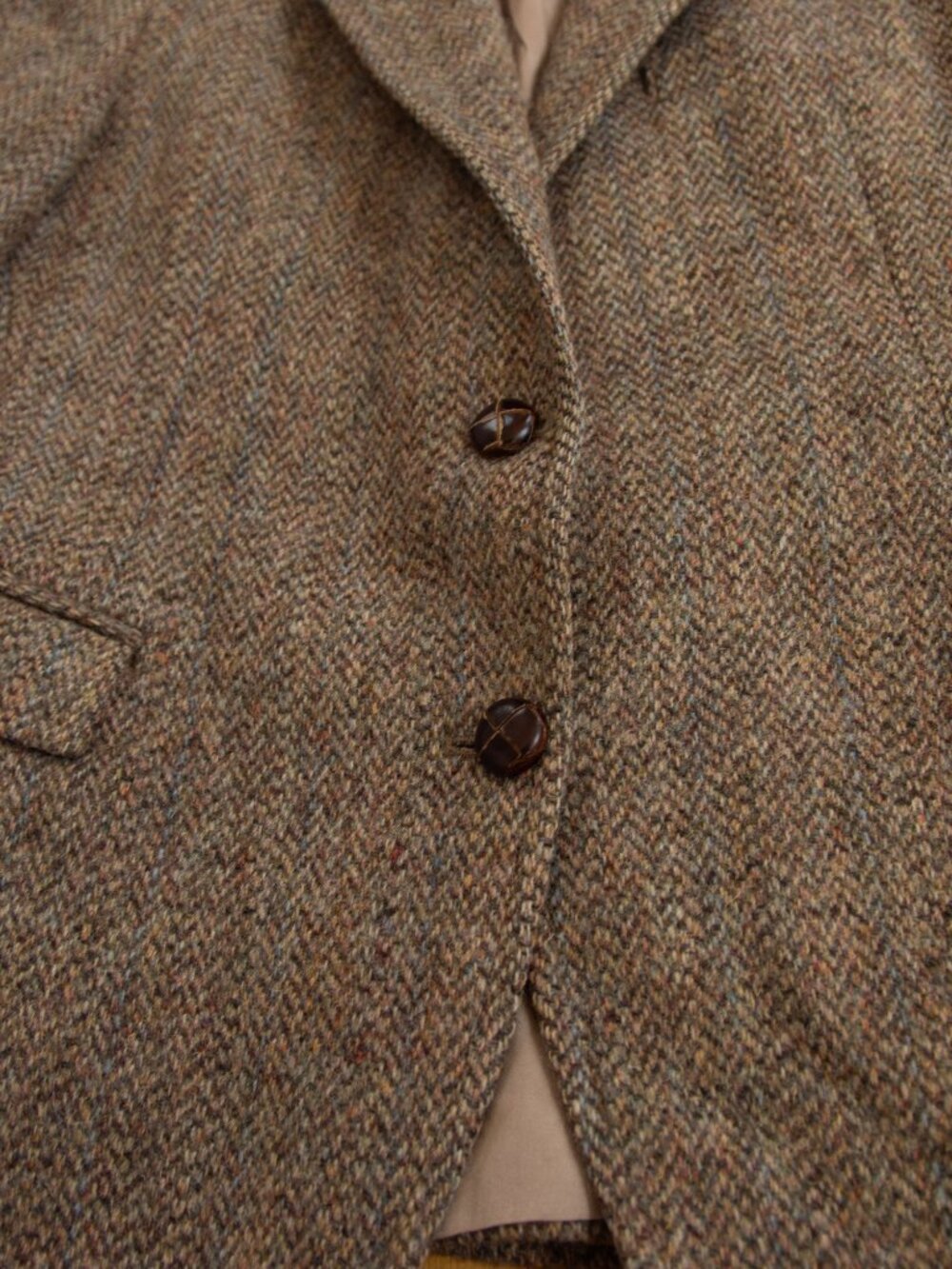 Light Academia Vintage Scottish Tweed Blazer - Harris Wool - Picture 3 of 10